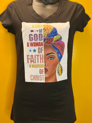 Child of God Woman of Faith T-shirt